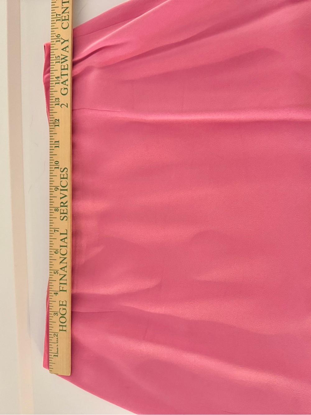 Vintage Maggy London Vibrant Pink Two-Piece Silk Skirt Suit Set Size 12 - Picture 9 of 10